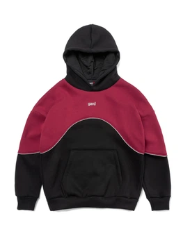 Худі gard oversize fleece WAVE | чорний 4/24 L-XL бордовий 9885