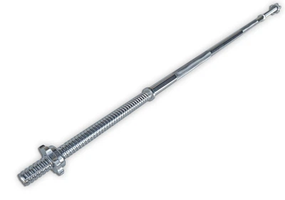 Гриф для штанги прямий EasyFit 1.5 м Ø25 мм з замками хром (EF8062)