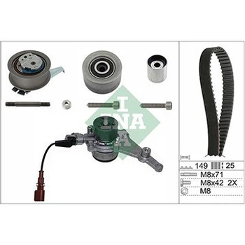Ремінь ГРМ компл. + помпа Audi 30/35/40 TDI A4/A6/A7/Q3/Q5 18-/ Skoda 2.0 TDI Octavia/Superb/Karoq/Kodiaq 16-/ VW 2.0 TDI Caddy/Golf/Passat/T-Roc/Tiguan 16- Ina (530083530)