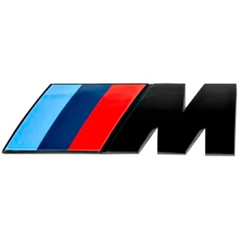 Емблема BMW M BMW All models (чорна/L=80mm/H=34mm) Wender Parts (B511480588811)