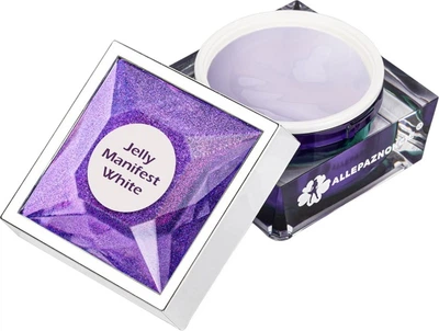 Гель для нарощування нігтів Allepaznokcie самовирівнювальний Jelly Manifest White 50 г (5901960301167)