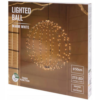 Підвісна світлодіодна куля Livarno Home «StarSphere» 272 LED D-50cm (NY2501082025)