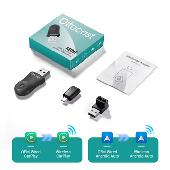 Беспроводной CarPlay/Android Auto адаптер для авто, OTTOCAST MINI 2025