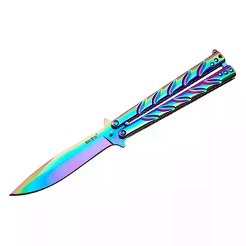Балісонг Grand Way 1066 PT2 (chameleon anodized) — практичний складаний ніж з міцним клинком і зручним хватом. Підійде для EDC та колекції.