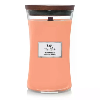 Ароматична свічка з персиком, медом та манго Woodwick Large Manuka Nectar 609 г