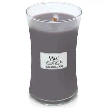 Ароматическая свеча с ароматом замши и сандала Woodwick Large Sueded Sandalwood 609г
