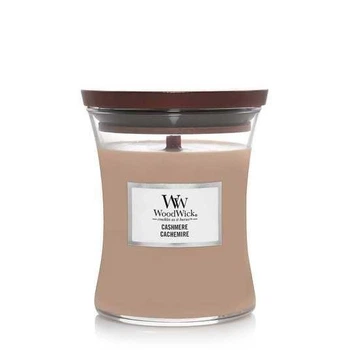 Ароматическая свеча с ароматом теплой шерсти Woodwick Medium Cashmere 275 г