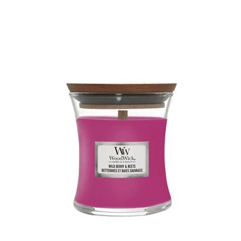 Ароматическая свеча с ароматом ягод, свёклы и апельсина Woodwick Mini Wild Berry & Beets 85 г