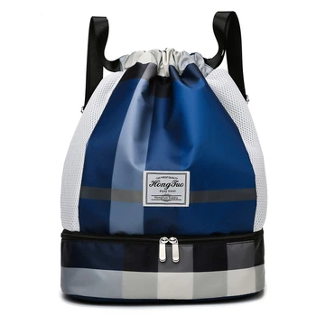 Рюкзак женский с отделом для обуви Italian Bags Синий 42x35x20 см (id_402)