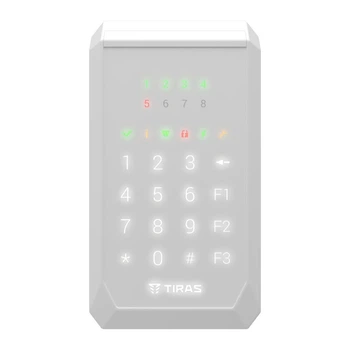 Сенсорная клавиатура Tiras Technologies K-PAD8+ (white) для управления охранной системой Orion NOVA II