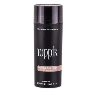 Загущувач для волосся пудра Toppik Hair Building Fibers темно-русявий light brown 27.5 г (lb-04)
