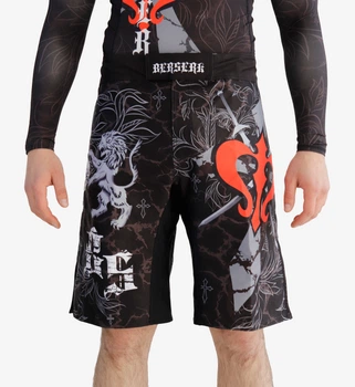 Шорти ММА Berserk Sport Warrior Spirit Чорний 2XL