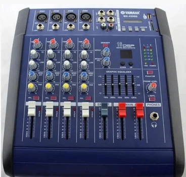 Аудио микшер звуковой пульт усилитель Mixer BT 4200D 4CH c bluetooth (1756375386)