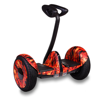Гироскутер с ручкой для детей и взрослых Monorim M1Robot Ninebot mini 10,5 дюймов (Music Edition) Fire (Огонь). 31159