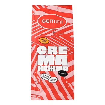 Купить Кофе зерновой Gemini Crema Нежная 250г – ROZETKA. Выгодная
