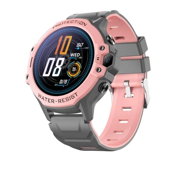 Детские смарт часы K55H с GPS, SIM-картой, камерой, видеозвонком и кнопкой SOS Pink