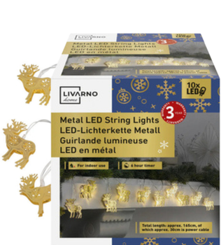 Гірлянда Livarno Home "Олень" 10 LED 1,35 м (NY4470130820250)