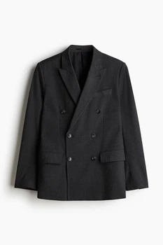 Двобортний піджак H&M 1241438002c52 54 сірий (100004092)