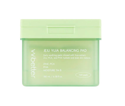 Тонер-пади балансуючі з екстрактом юдзу VVBetter Jeju Yuja Balancing Pads, 120 шт