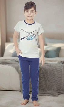 Детская пижама для мальчика Baykar р 7 122-128 см 7-8 лет арт 9617-223 Серый