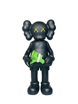 Вінілова фігурка KAWS Holding Money (чорний) – 30 см