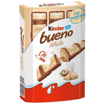 Шоколадні батончики Kinder Bueno White, 6 шт