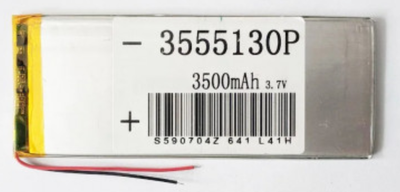 Polymer battery 3555130P (3.5*55*130mm) 3500mAh