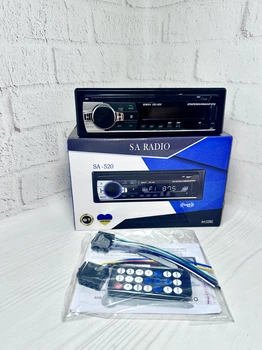 Автомагнитола 1DIN SA520 AUX USB Bluetooth c пультом