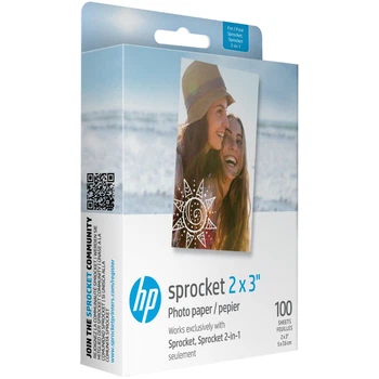 Фотобумага HP Zink 2"x3" глянцевая самоклеящаяся 100 листов для мгновенной печати (BC37CA6ED41E)