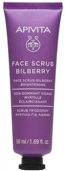 Peeling do twarzy Apivita Bilberry z Borówką rozświetlający 50 ml (5201279090593)