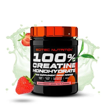Креатин моногидрат Scitec Nutrition Creatine monohydrate 100% 300 g (Strawberry green tea)