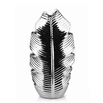 Ваза керамическая LEAF SILVER H-35.5 см. (36017)