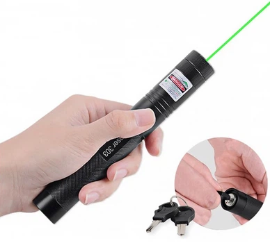 Лазерная указка для котів Laser Pointer Pro Green 303 c аккумулятором и зарядным устройством (375579)