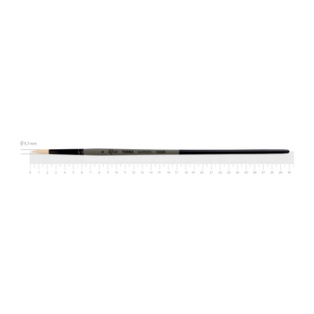 Пензель синтетика кругла TERRA 1608R №4 довга ручка ROSA