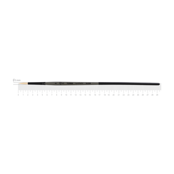 Пензель синтетика кругла TERRA 1608R №3 довга ручка ROSA