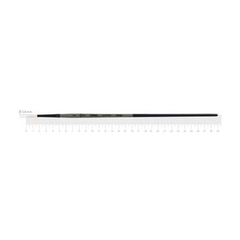 Пензель синтетика кругла TERRA 1608R №2 довга ручка ROSA