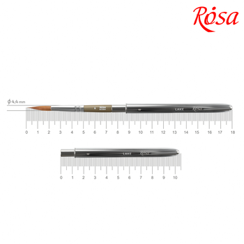 Пензель мікс соболь/синтетика круглий TRAVEL BRUSH LAKE 178 № 8 коротка ручка ROSA