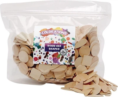 Zestaw drewnianych geometrycznych figur Colorations 1000 elementów (191487003018)