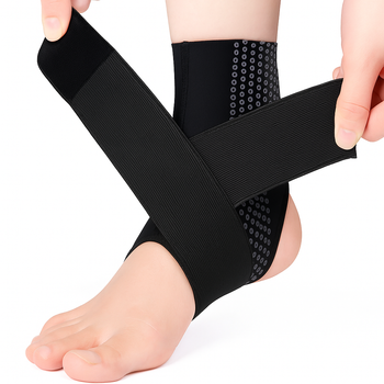 Регульований компресійний бандаж для щиколотки LAOZHAO Black M