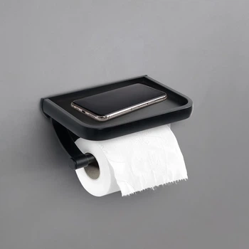 Тримач для туалетного паперу MBM HOME BA-01 BLACK чорний
