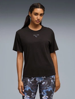 Спортивна футболка для фітнесу жіноча Puma W Since 48 Graphic Tee 52849101 S Black (4069162258151)