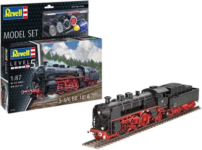 Model do sklejania Revell Schnellzuglokomotive S3/6 BR18 RVL62168 (4009803362168)