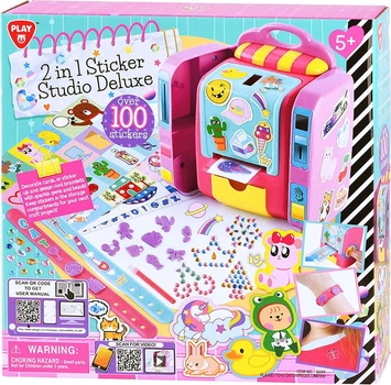 Креативний набір PlayGo 2 в 1 Play Sticker Studio Deluxe 6049 (4892401060495)