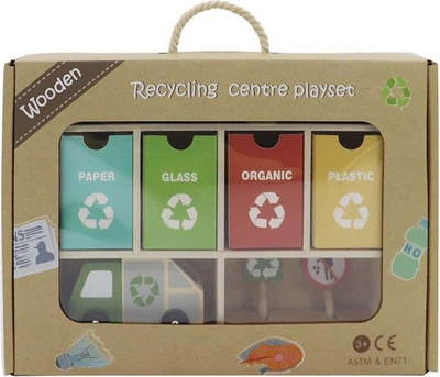 Zestaw do zabawy ZHONGJIEMING TOYS Centrum recyklingu drewniany 7520113 (8718012056114)