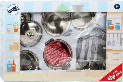 Zestaw do zabawy Small Foot naczynia kuchenne metalowe 5410756 (4020972089687)