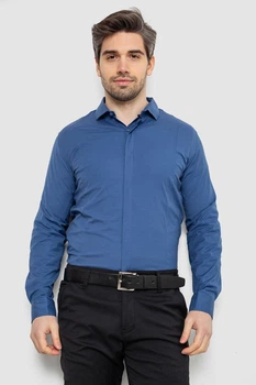 Чоловіча сорочка AGER XL Джинс (128963_869495)