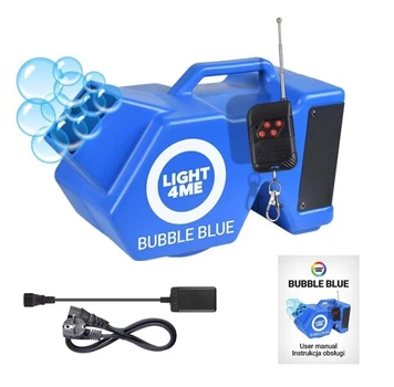 Генератор мильних бульбашок LIGHT4ME Bubble Blue 40 Вт з пультом машина для мильних бульбашок
