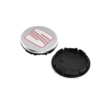 Колпак колеса Seat серебро 55 мм пластик 1шт OEM 5F0601171 (колпачок, заглушка диска)