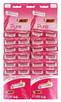 Станок BIC Pure 3 Lady Pink 24 шт