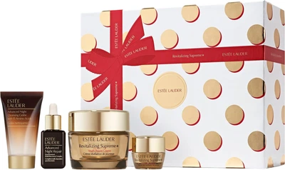 Zestaw do pielęgnacji twarzy Estée Lauder The Lift + Firm Routine Krem do twarzy 50 ml + Żel do twarzy oczyszczajacy 30 ml + Serum na noc 15 ml + Balsam pod oczy 5 ml (887167778511)